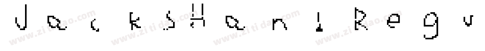 JacksHand Regular字体转换